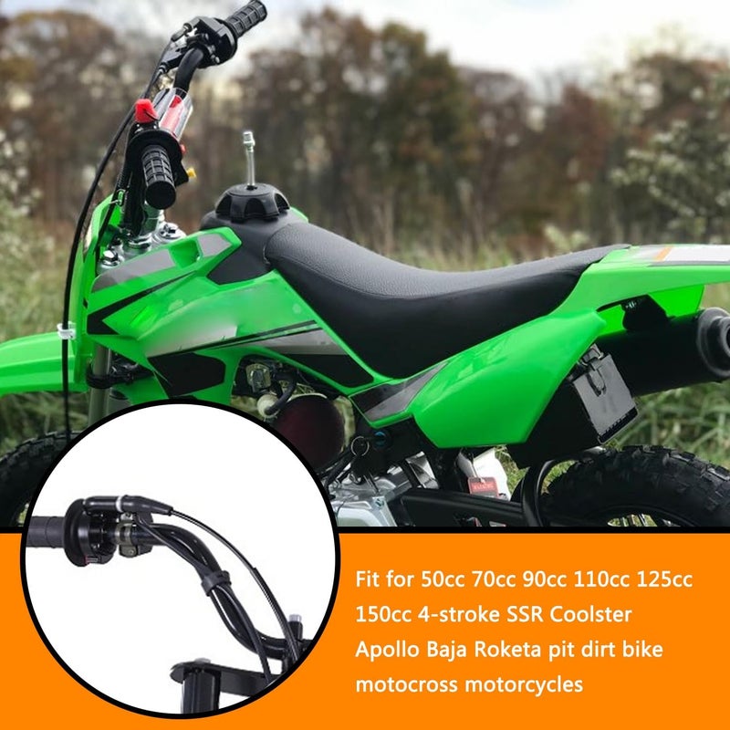 HOLATO 36'' Throttle Cable for SSR70 SSR110 SSR125 50cc 70cc 110cc 125cc Tao Tao DB14 DB24 DB27 Baja Dirt Runner DR70 DR90 DR125 Apollo RFZ XR50 XR70 Coolster Roketa Chinese Pit Dirt Bike Motor Black - Image 2